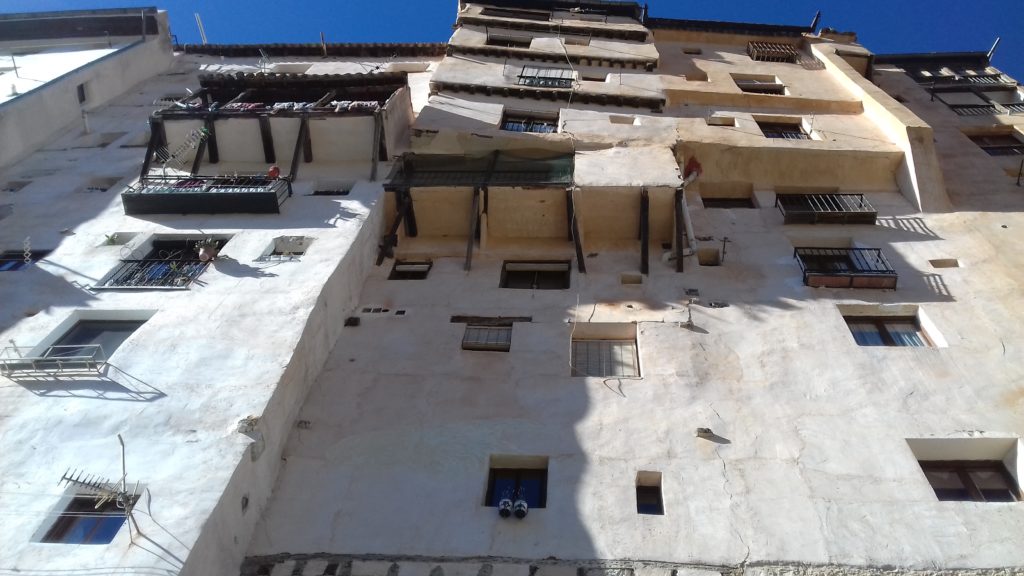 Fachada de las casas popularmente conocidas como rascacielos en el barrio de San Martín
Macu Llorente