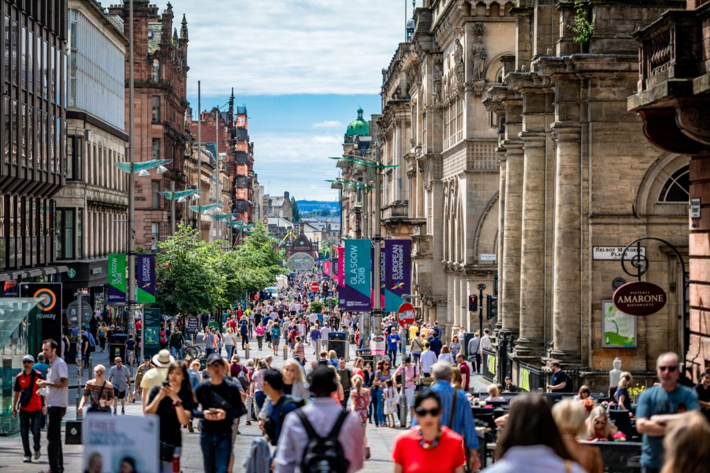 Galerías Buchanan en Glasgow (Escocia, Reino Unido)