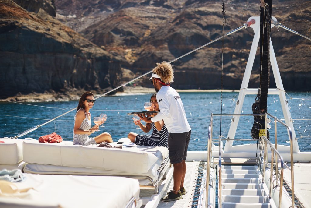 En Catamarán por la costa de Gran Canaria