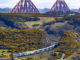 Caledonian Sleeper trains travelling over Forth Bridge credit Peter Devlin