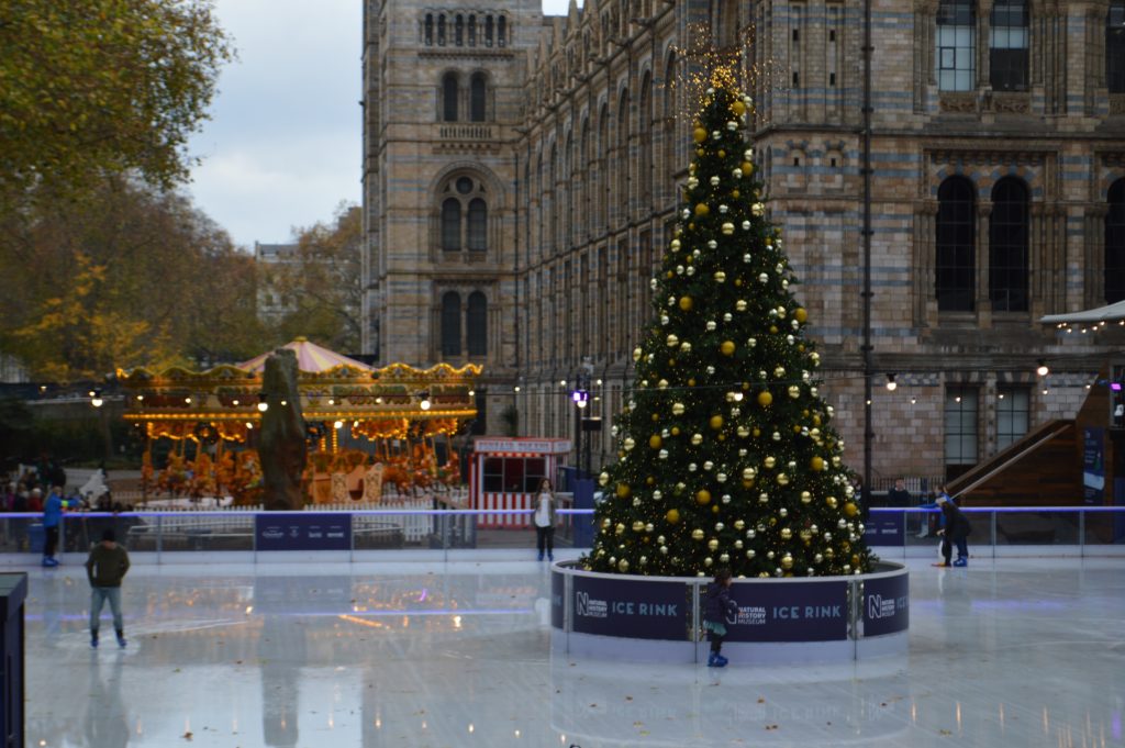 Natural History Museum ice skating rink