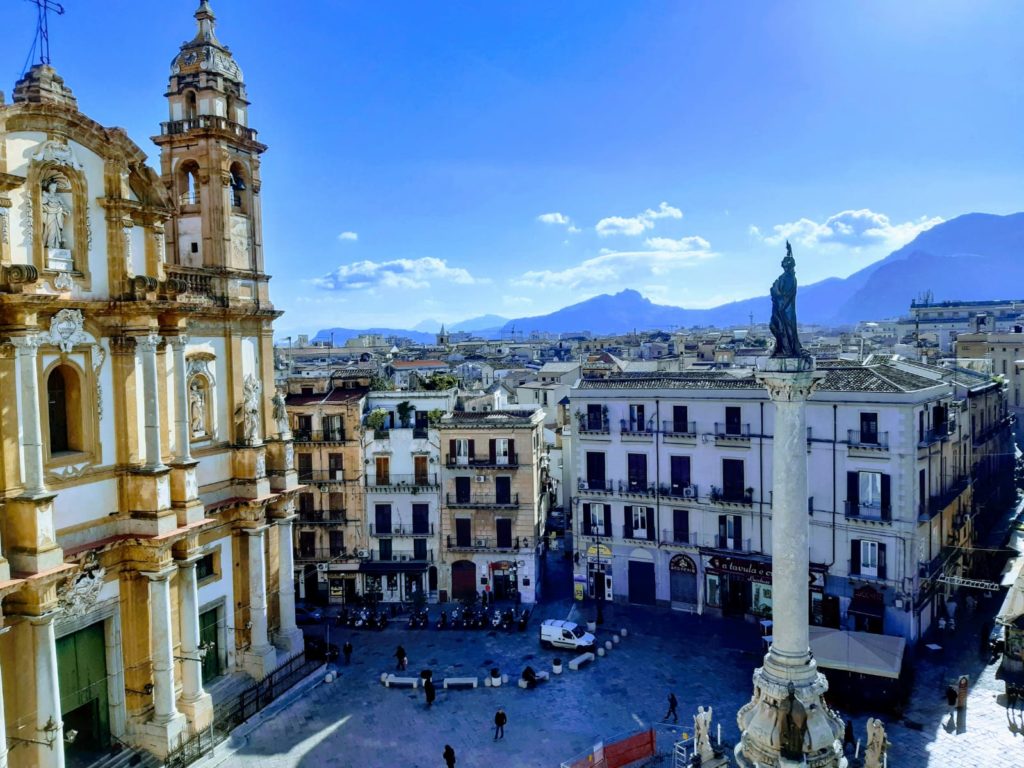 Panorámica de Palermo desde la Piazza de San Domenico