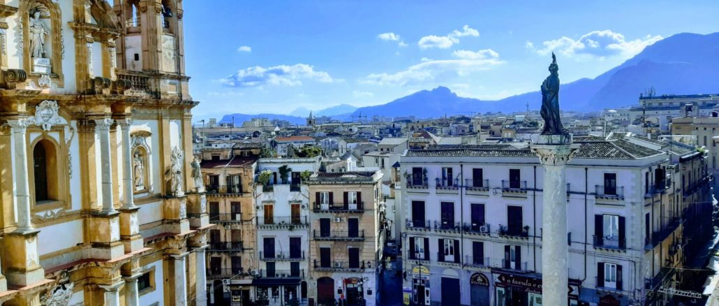Panorámica de Palermo desde la Piazza de San Domenico