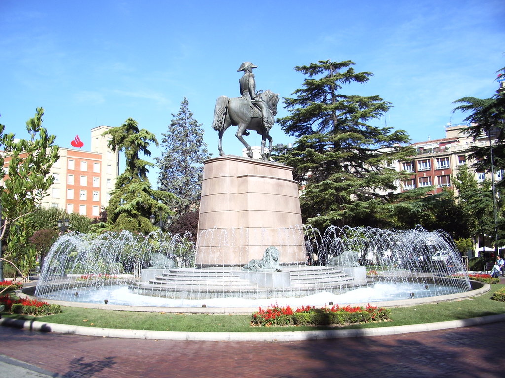 Paseo del Príncipe de Vergara en El Espolón. Logroño.