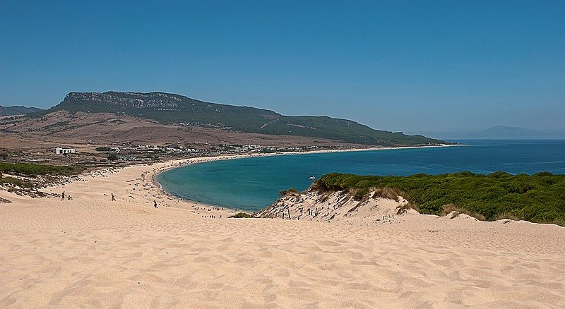 Playa de Bolonia en el Parque Natural del Estrecho (Tarifa, Cádiz).