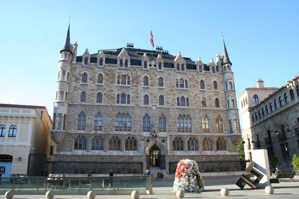 Casa Botines de Gaudí, en León