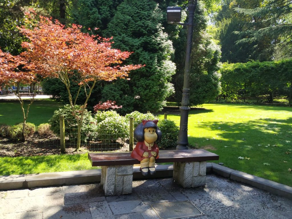 Mafalda, estrella del Parque San Francisco de Oviedo