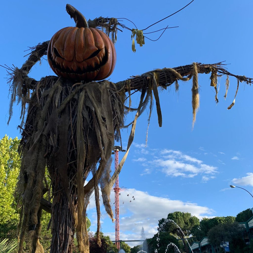 Decoración de Halloween en el Parque de Atracciones de Madrid