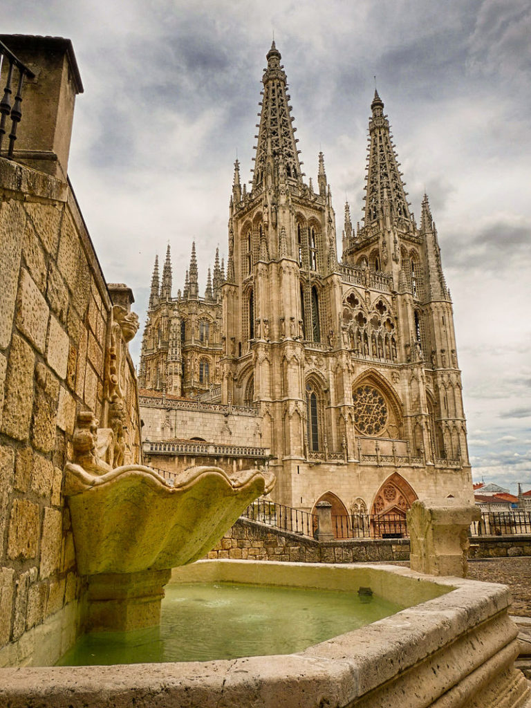 Fachada de la Catedral de Burgos.