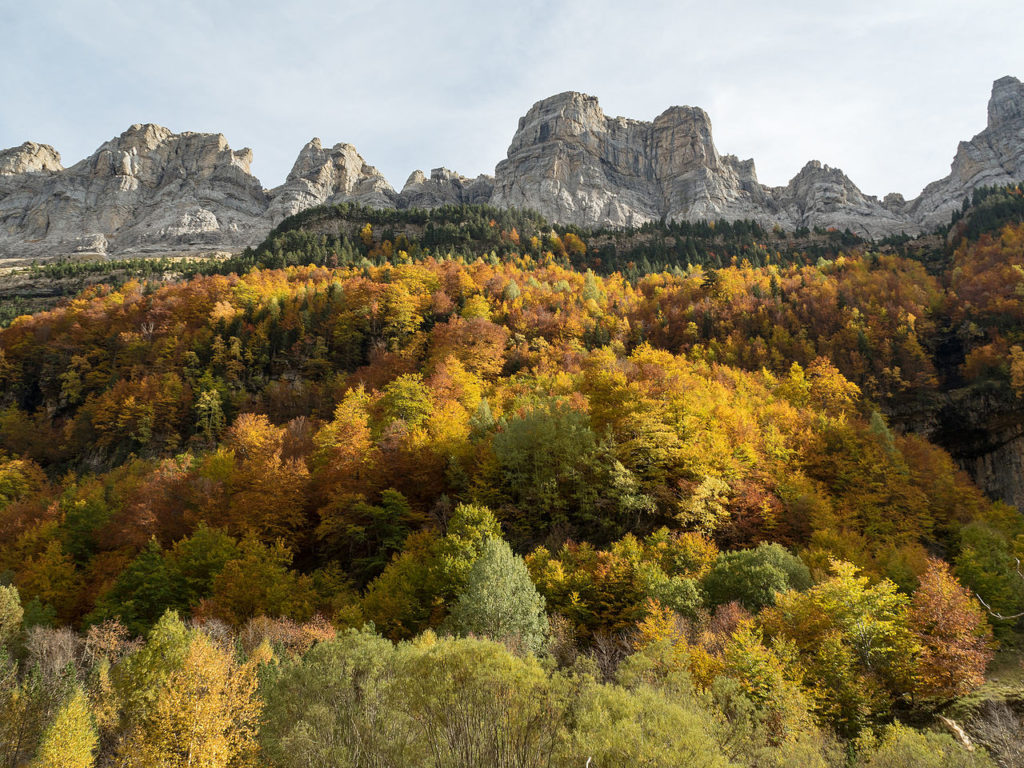 Parque nacional monte perdido ordesa desde el valle