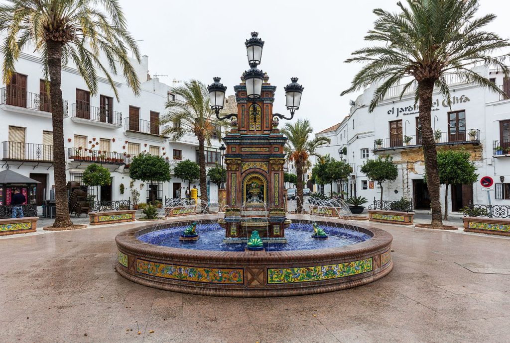 Plaza de España en Vejer de la Frontera (Cádiz)