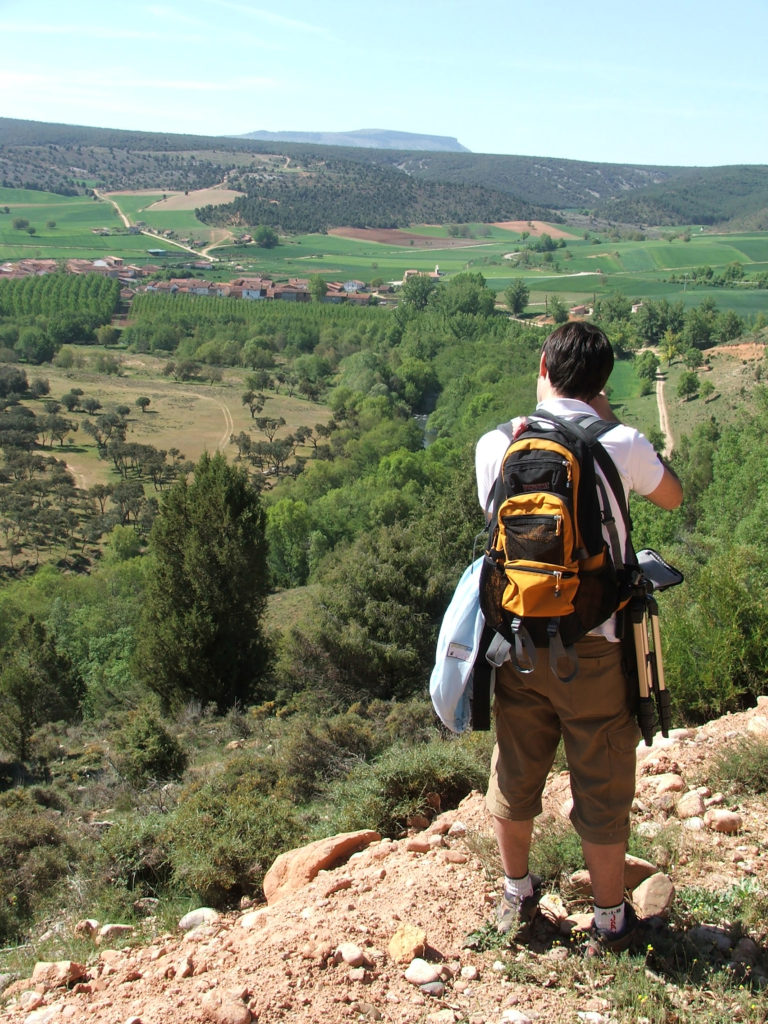 Valle del Arlanza al fondo Retuerta Burgos. Camino del Cid