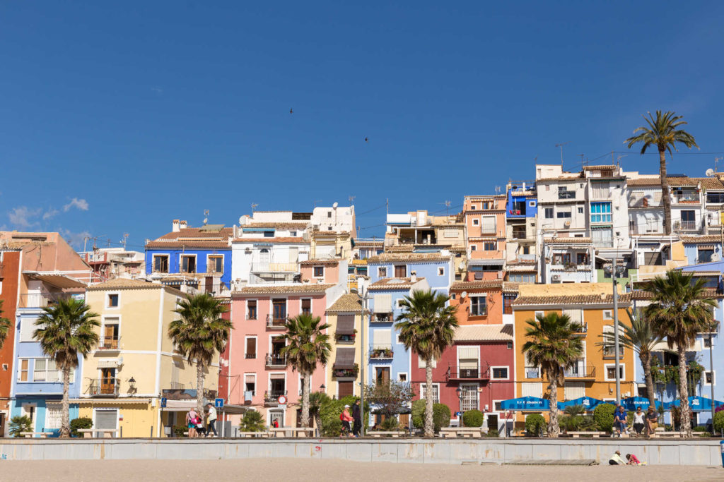 Casas de colores de Vilajoiosa (Alicante)