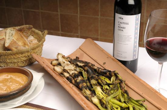 Calçots en el restaurante L´Antic Forn (Barcelona)