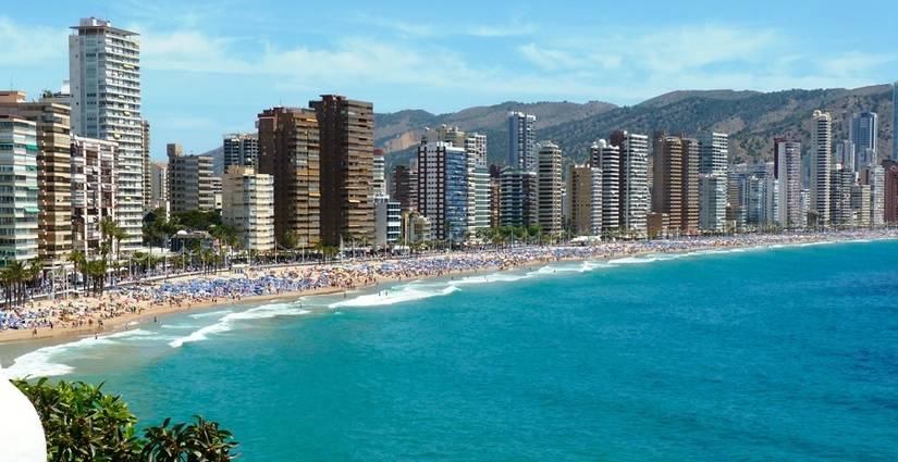 Playa de Levante en Benidorm