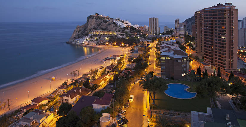 Playa de Poniente en Benidorm