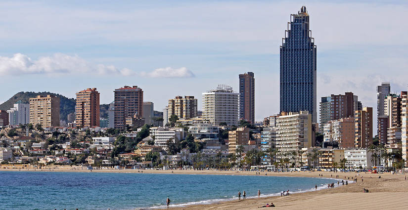 Playa de Poniente en Benidorm