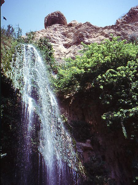 Photo taken by Grauesel En Gedi Waterfall