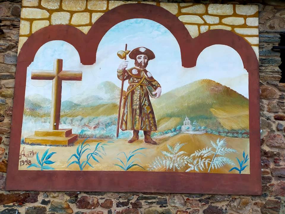 Imagen del santo peregrino en Cacabelos