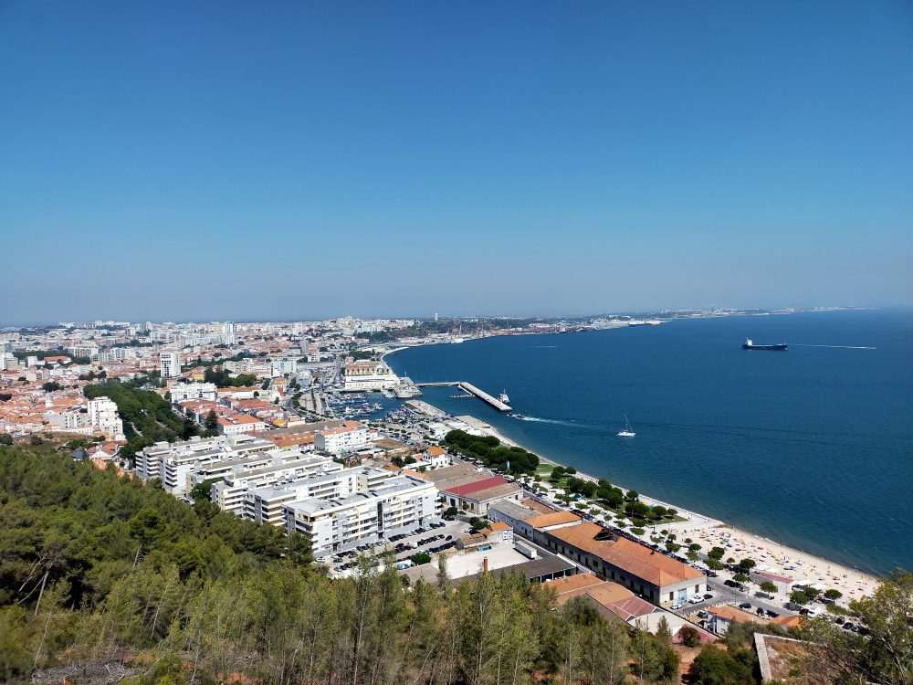 Panoramica desde fortaleza Setubal