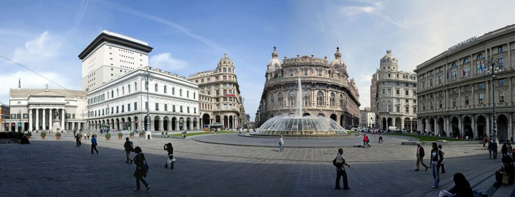 La plaza de Ferrari (Génova)