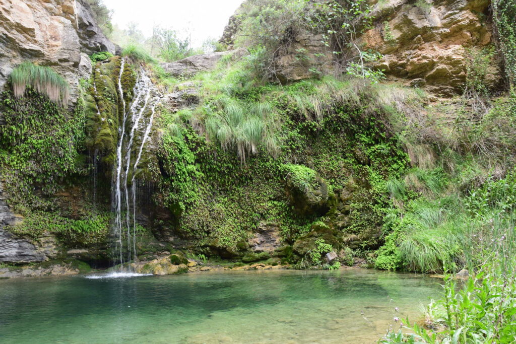 La cascada El Salto de la Novia, en Cirat (Castellón)