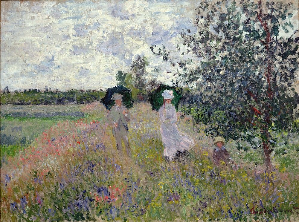 sqv Monet Paseando cerca de Argenteuil 1